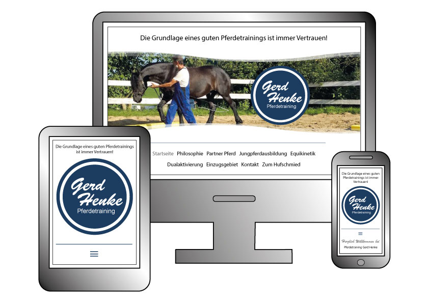 Webdesign Pferdetraining Henke